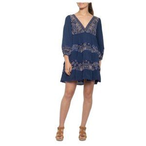 Free People My Love Mini Dress 3/4 sleeve NWT soft comfy flowy